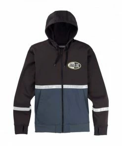 ANALOG FELPA FULL ZIP CON CAPPUCCIO AG WEATHERPROOF Grigio