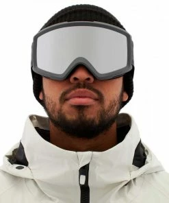 ANON MASCHERA HELIX 2.0 STEALT SILVER AMBER Grigio -Offerte Snowboard Negozio anon 18531100 maschera helix 2 0 stealt silver amber maschere snowboard uomo 045678401 047 3