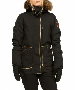 BILLABONG GIACCA INTO THE FOREST DONNA Nero -Offerte Snowboard Negozio billabong u6jf25 giacca into the forest donna abbigliamento snowboard donna 043416801 19 3