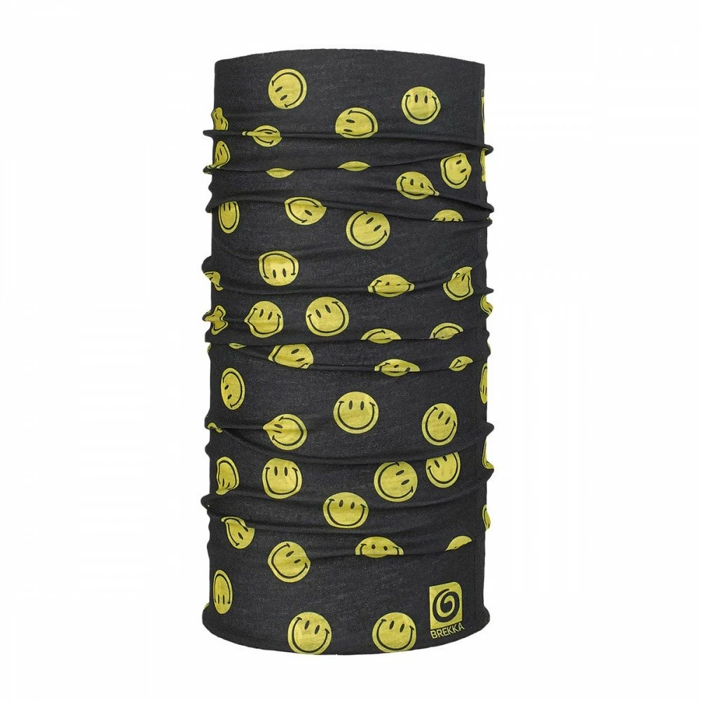 BREKKA Bandana Smiley Nero 1 BREKKA Bandana Smiley Nero