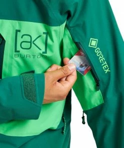 BURTON GIACCA AK GORE-TEX CYCLIC Verde -Offerte Snowboard Negozio burton 10002108 giacca ak gore tex cyclic abbigliamento snowboard uomo 043488901 304 4
