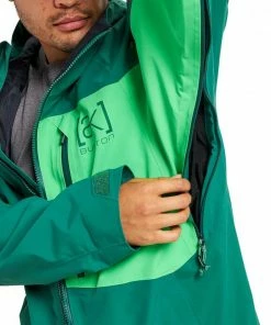 BURTON GIACCA AK GORE-TEX CYCLIC Verde -Offerte Snowboard Negozio burton 10002108 giacca ak gore tex cyclic abbigliamento snowboard uomo 043488901 304 5