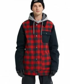BURTON GIACCA DUNMORE Nero, Rosso -Offerte Snowboard Negozio burton 130671 giacca dunmore abbigliamento snowboard uomo 036565701 601 3