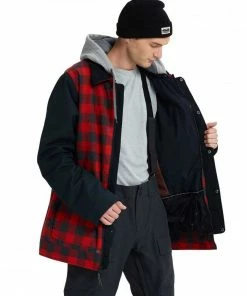 BURTON GIACCA DUNMORE Nero, Rosso -Offerte Snowboard Negozio burton 130671 giacca dunmore abbigliamento snowboard uomo 036565701 601 4