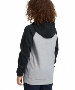 BURTON FELPA FULL ZIP CON CAPPUCCIO CROW BONDED BAMBINO Grigio -Offerte Snowboard Negozio burton 13757110 felpa full zip con cappuccio crow bonded bambino abbigliamento snowboard bambino 039000901 020 3