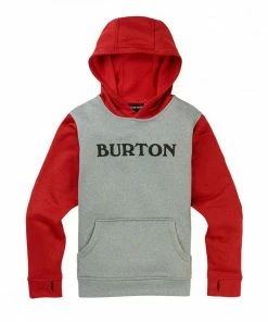 BURTON FELPA CON CAPPUCCIO OAK BAMBINO Grigio