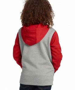 BURTON FELPA CON CAPPUCCIO OAK BAMBINO Grigio -Offerte Snowboard Negozio burton 16218108 felpa con cappuccio oak bambino abbigliamento snowboard bambino 039001401 020 3