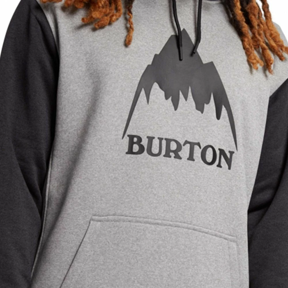 BURTON FELPA CON CAPPUCCIO OAK Grigio 4 BURTON FELPA CON CAPPUCCIO OAK Grigio - immagine 4