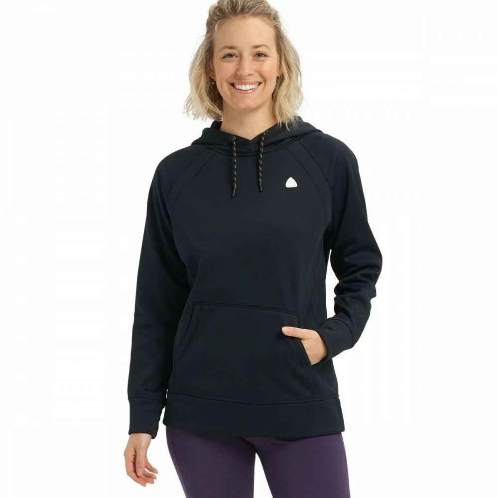 BURTON FELPA CON CAPPUCCIO CROWN BONDED DONNA Nero 2 BURTON FELPA CON CAPPUCCIO CROWN BONDED DONNA Nero - immagine 2