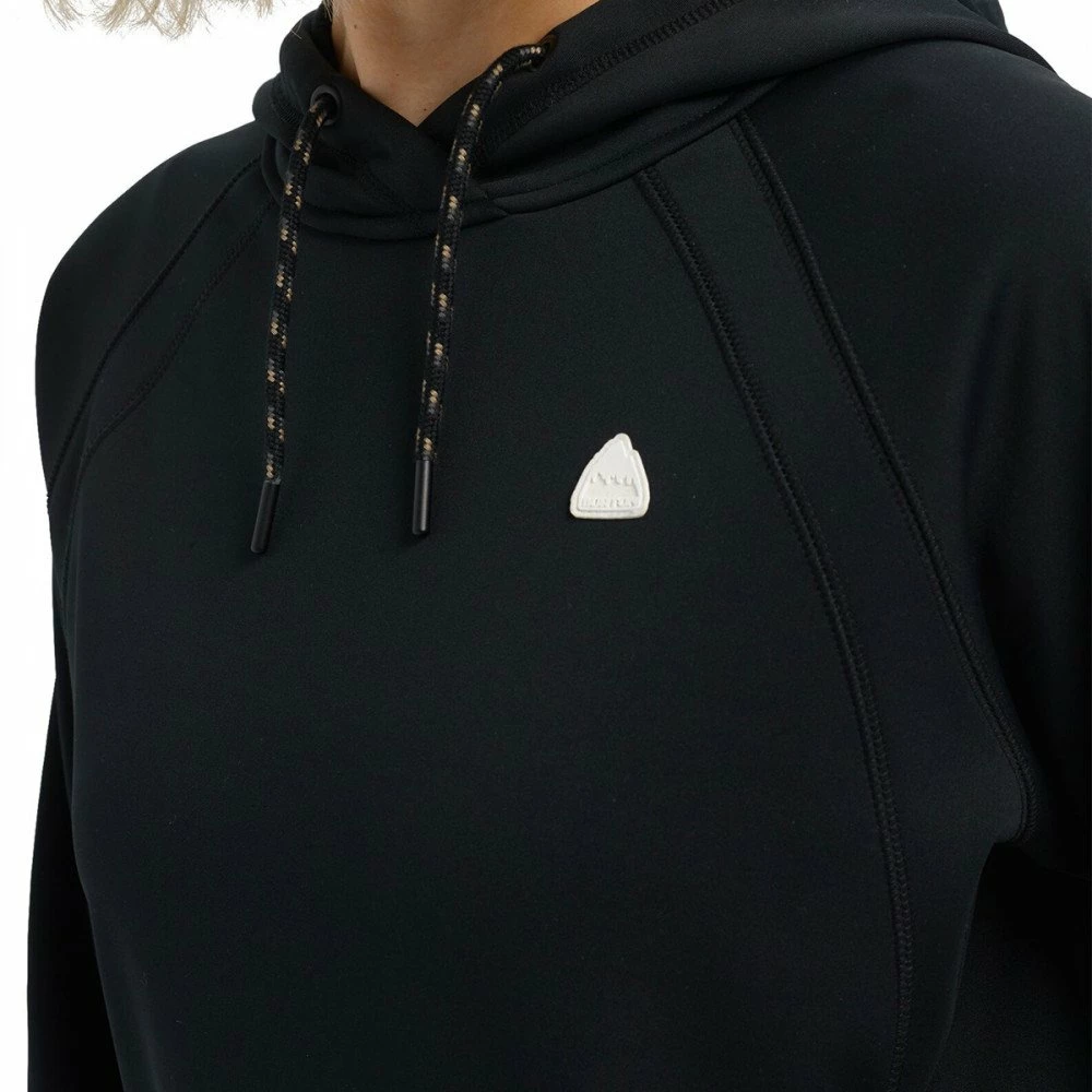 BURTON FELPA CON CAPPUCCIO CROWN BONDED DONNA Nero 4 BURTON FELPA CON CAPPUCCIO CROWN BONDED DONNA Nero - immagine 4