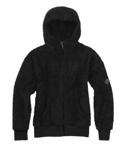 BURTON Felpa Con Cappuccio FULL ZIP Lynx Donna Nero