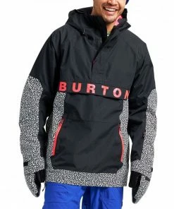 BURTON GIACCA ANORAK FOSTNER Nero