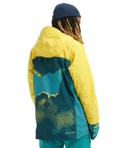 BURTON GIACCA COVERT SLIM Azzurro, Giallo -Offerte Snowboard Negozio burton 21477100 giacca covert slim abbigliamento snowboard uomo 039538801 963 3