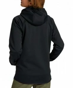 BURTON FELPA CON CAPPUCCIO CROWN WEATHERPROOF DONNA Nero -Offerte Snowboard Negozio burton 22020100 felpa con cappuccio crown donna abbigliamento snowboard donna 043480801 001 3