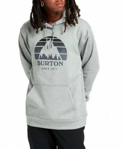 BURTON FELPA CON CAPPUCCIO OAK SEASONAL Grigio