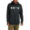 BURTON FELPA FULL ZIP CON CAPPUCCIO OAK SEASONAL Nero