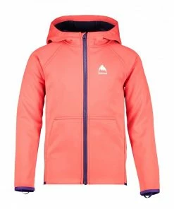 BURTON FELPA FULL ZIP CON CAPPUCCIO WEATHERPROOF BAMBINO Rosso