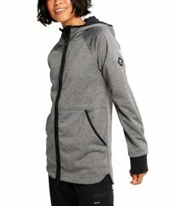 BURTON FELPA FULL ZIP CON CAPPUCCIO MINXY DONNA Grigio -Offerte Snowboard Negozio burton 22711100 felpa full zip con cappuccio minxy donna abbigliamento snowboard donna 043481501 001 3