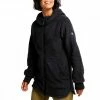 BURTON FELPA FULL ZIP CON CAPPUCCIO MINXY SHERPA DONNA Nero