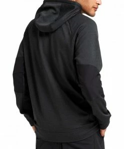 BURTON FELPA CON CAPPUCCIO MULTIPATH GRID Nero -Offerte Snowboard Negozio burton 22713100 felpa con cappuccio multipath abbigliamento snowboard uomo 043486401 001 2