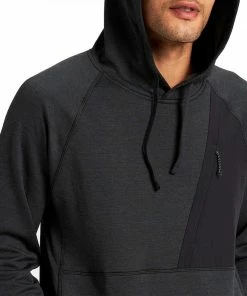 BURTON FELPA CON CAPPUCCIO MULTIPATH GRID Nero -Offerte Snowboard Negozio burton 22713100 felpa con cappuccio multipath abbigliamento snowboard uomo 043486401 001 3