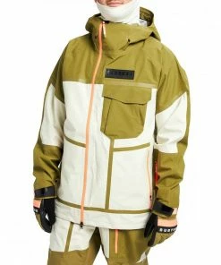 BURTON GIACCA GORE-TEX 3L BREAKER Bianco, Verde