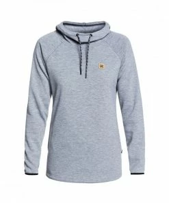 DC SHOES FELPA CON CAPPUCCIO SALEM DONNA Grigio