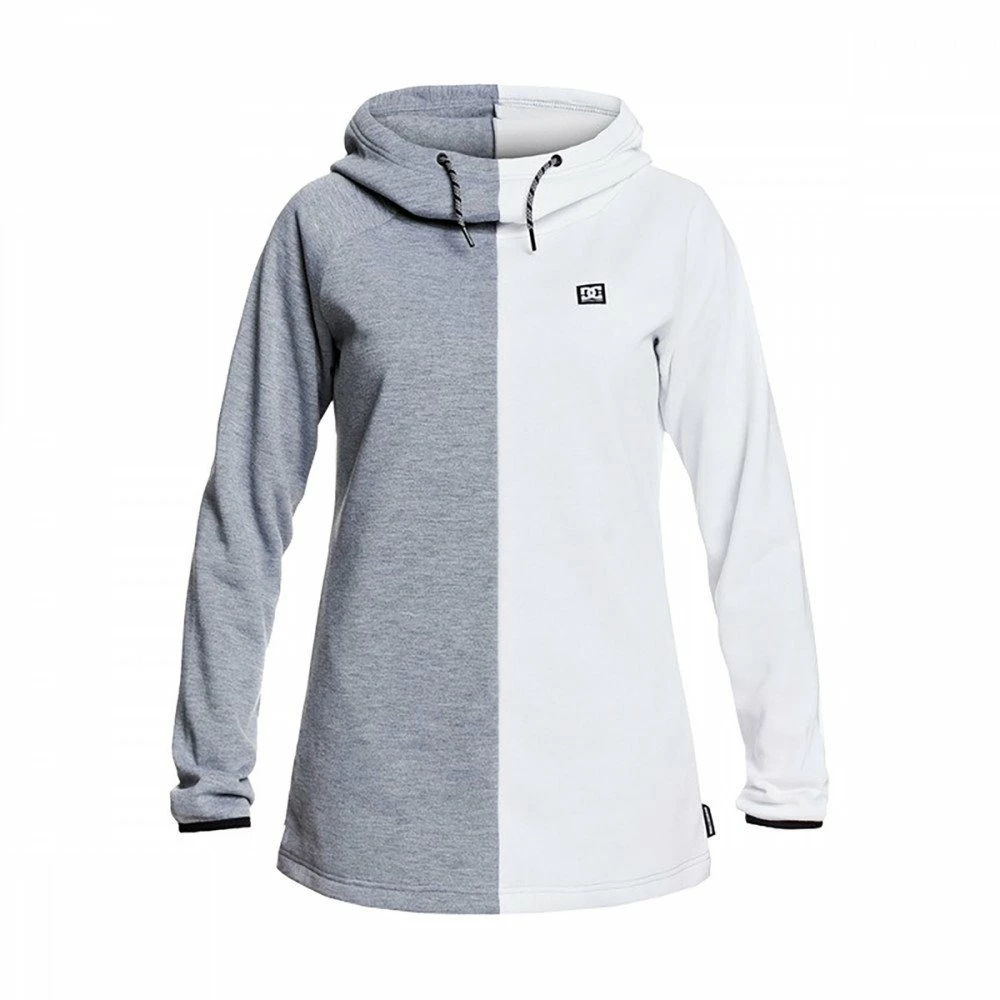 DC SHOES FELPA CON CAPPUCCIO SALEM DONNA Bianco, Grigio 1 DC SHOES FELPA CON CAPPUCCIO SALEM DONNA Bianco, Grigio