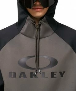 OAKLEY FELPA CON CAPPUCCIO SIERRA DWR Grigio -Offerte Snowboard Negozio oakley foa402382 felpa con cappuccio sierra dwr abbigliamento snowboard uomo 043421501 9ef 5