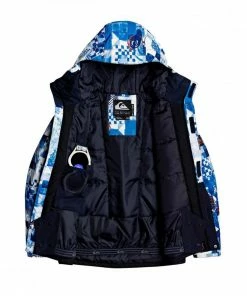 QUIKSILVER GIACCA MISSION BLOCK BAMBINO Azzurro -Offerte Snowboard Negozio quiksilver eqbtj03119 giacca mission block bambino abbigliamento snowboard bambino 041127101 bnl5 3