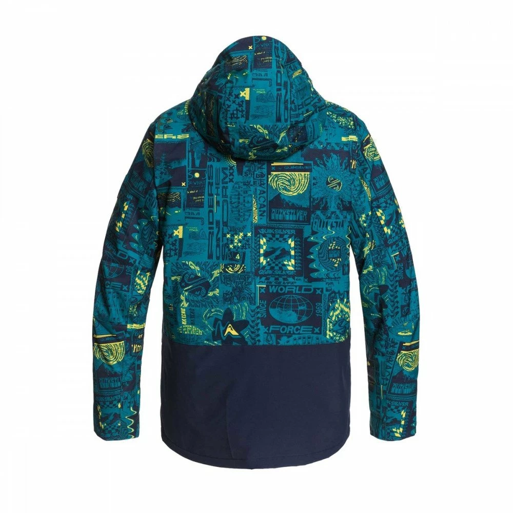 QUIKSILVER GIACCA MISSION PRINTED BLOCK Verde 2 QUIKSILVER GIACCA MISSION PRINTED BLOCK Verde - immagine 2