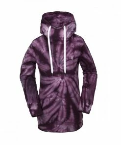 VOLCOM FELPA CON CAPPUCCIO COSTUS DONNA Viola