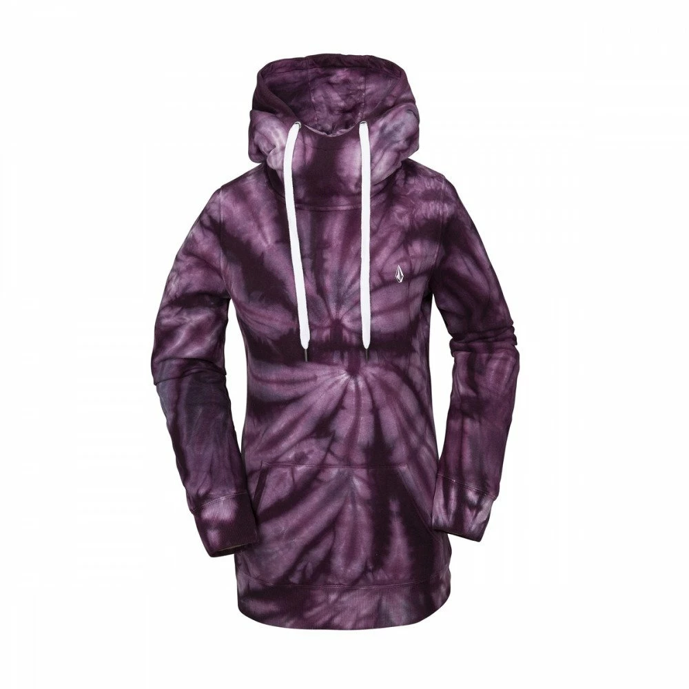 VOLCOM FELPA CON CAPPUCCIO COSTUS DONNA Viola 1 VOLCOM FELPA CON CAPPUCCIO COSTUS DONNA Viola